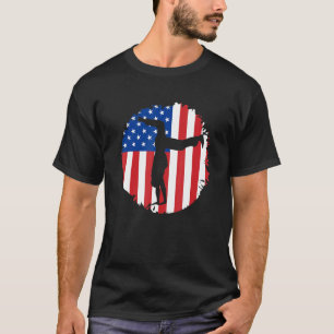Amerikanische Flagge Usa Patriotic Capoeira Brasil T-Shirt
