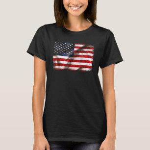 Amerikanische Flagge USA Patriotisch für uns Männe T-Shirt