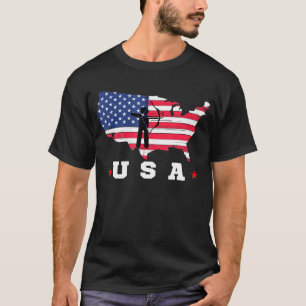Amerikanische Flagge - USA - Patriotische Sportfla T-Shirt