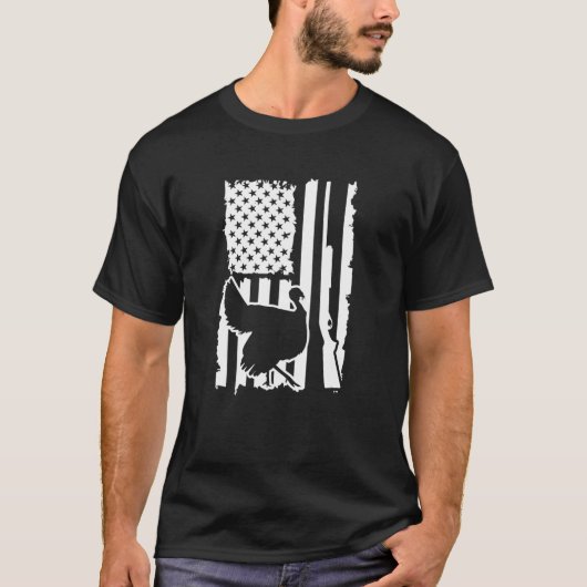 Amerikanische Flagge USA Patriotische Türkei Junte T-Shirt (Vorderseite)