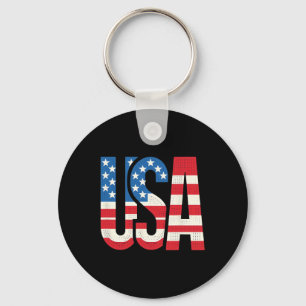 Amerikanische Flagge USA Patriotische uns 4. Juli Schlüsselanhänger