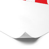 Amerikanische Flagge/USA Poster (Ecke)