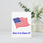 Amerikanische Flagge/USA Postkarte (Stehend Vorderseite)