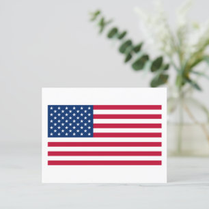 Amerikanische Flagge USA Postkarte