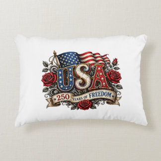 Amerikanische Flagge USA Rosen 250 Jahre Freiheit  Dekokissen