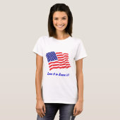 Amerikanische Flagge/USA T-Shirt (Vorne ganz)