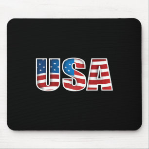 Amerikanische Flagge USA Unabhängigkeitstag Shirt Mousepad