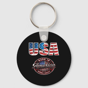 Amerikanische Flagge USA Unabhängigkeitstag Shirt Schlüsselanhänger