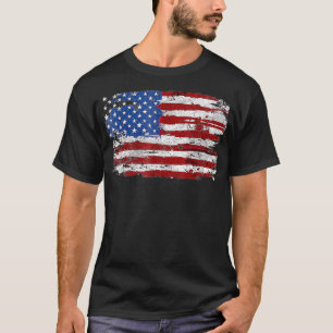 Amerikanische Flagge USA US 4 T-Shirt