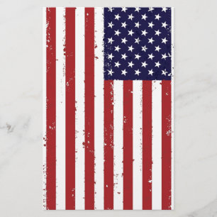 Amerikanische Flagge, USA/USA Briefpapier