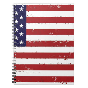 Amerikanische Flagge, USA/USA Notizblock