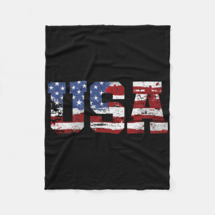 Amerikanische Flagge USA Vereinigte Staaten von Am Fleecedecke