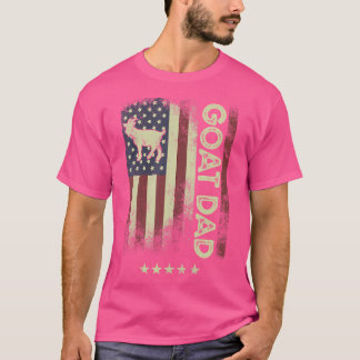Amerikanische Flagge - Vater der Ziege T-Shirt