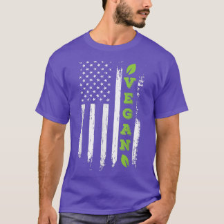 Amerikanische Flagge Vegan von Veggies Funny Veget T-Shirt