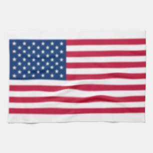Amerikanische Flagge verschwommen Geschirrtuch