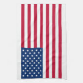 Amerikanische Flagge verschwommen Geschirrtuch (Vertikal)