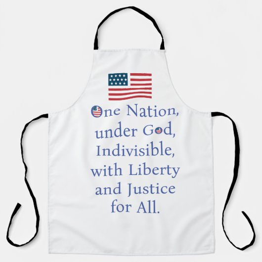 Amerikanische Flagge/Versprechen Schürze (Vorderseite)