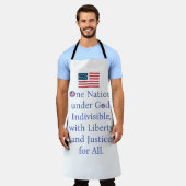 Amerikanische Flagge/Versprechen Schürze (Getragen)