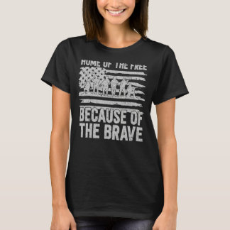Amerikanische Flagge Veteran für Männer Frauen Kin T-Shirt