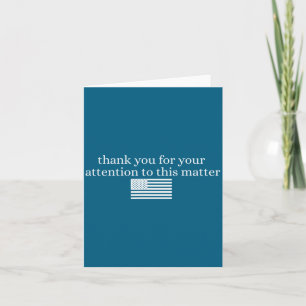Amerikanische Flagge Vielen Dank für Ihre Aufmerks Karte