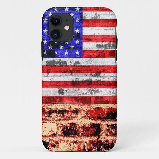 Amerikanische Flagge Vintag 01 Case-Mate iPhone Hülle (Rückseite)