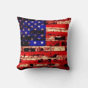 Amerikanische Flagge Vintag 3 Kissen