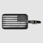 Amerikanische Flagge Vintag 4. Juli Gepäckanhänger (Vorderseite (Horizontal))