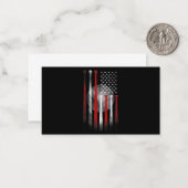 Amerikanische Flagge Vintag Baseball Mitteilungskarte (Vorderseite/Rückseite Beispiel)