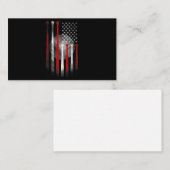 Amerikanische Flagge Vintag Baseball Mitteilungskarte (Vorne/Hinten)