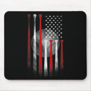 Amerikanische Flagge Vintag Baseball Mousepad