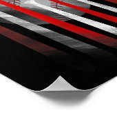 Amerikanische Flagge Vintag Baseball Poster (Ecke)