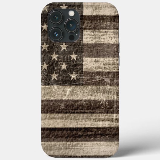 Amerikanische Flagge Vintag Case-Mate iPhone Hülle (Rückseite)