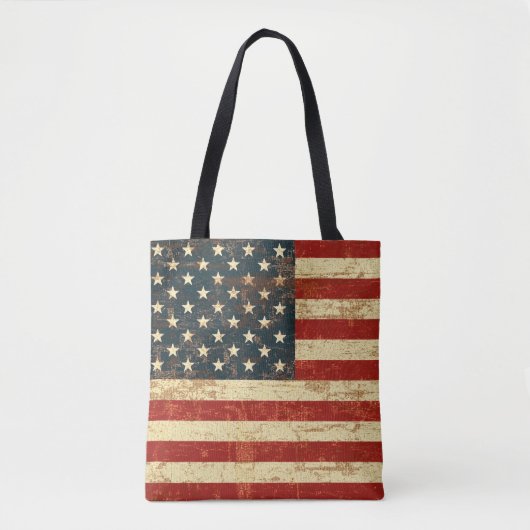 Amerikanische Flagge Vintag erschüttert Tasche (Vorderseite)