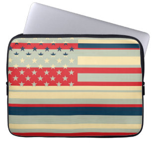 Amerikanische Flagge Vintag Laptopschutzhülle