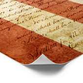 Amerikanische Flagge Vintag Poster (Ecke)