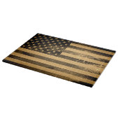 Amerikanische Flagge Vintag Schneidebrett (Ecke)