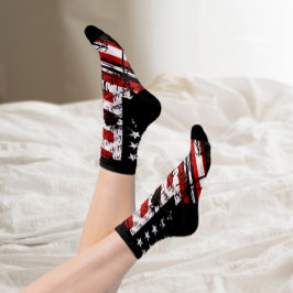 Amerikanische Flagge Vintag Socken