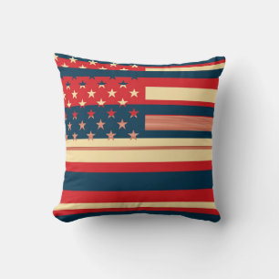 Amerikanische Flagge Vintage 3 Kissen