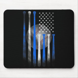 Amerikanische Flagge Vintage Baseballflagge Dad Mo Mousepad