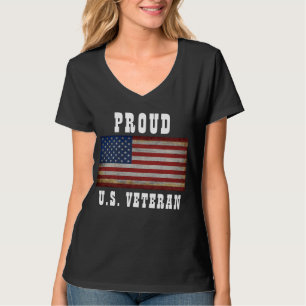 AMERIKANISCHE FLAGGE VINTAGE INDIVIDUALISIERTES T- T-Shirt