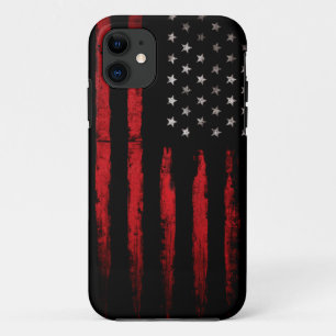 Amerikanische Flagge Vintager ROTER Grunge Case-Mate iPhone Hülle