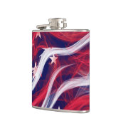 Amerikanische Flagge Vinyl Wrapped Flask Flachmann (Links)