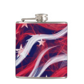 Amerikanische Flagge Vinyl Wrapped Flask Flachmann (Vorderseite)