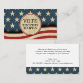 Amerikanische Flagge Visitenkarte (Vorne/Hinten)