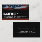 Amerikanische Flagge Visitenkarte (Vorne/Hinten)