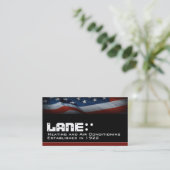 Amerikanische Flagge Visitenkarte (Stehend Vorderseite)