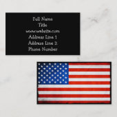 Amerikanische Flagge Visitenkarte (Vorne/Hinten)