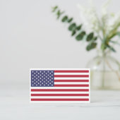 Amerikanische Flagge Visitenkarte (Stehend Vorderseite)