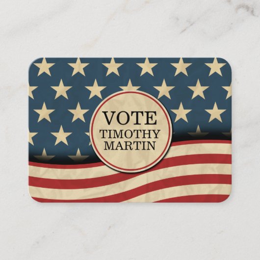 Amerikanische Flagge Visitenkarte (Vorderseite)