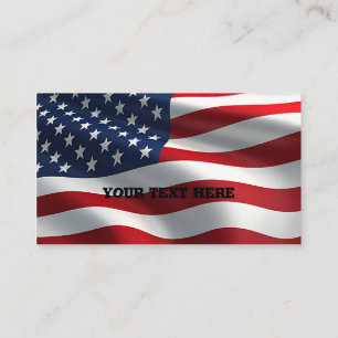 Amerikanische Flagge Visitenkarte